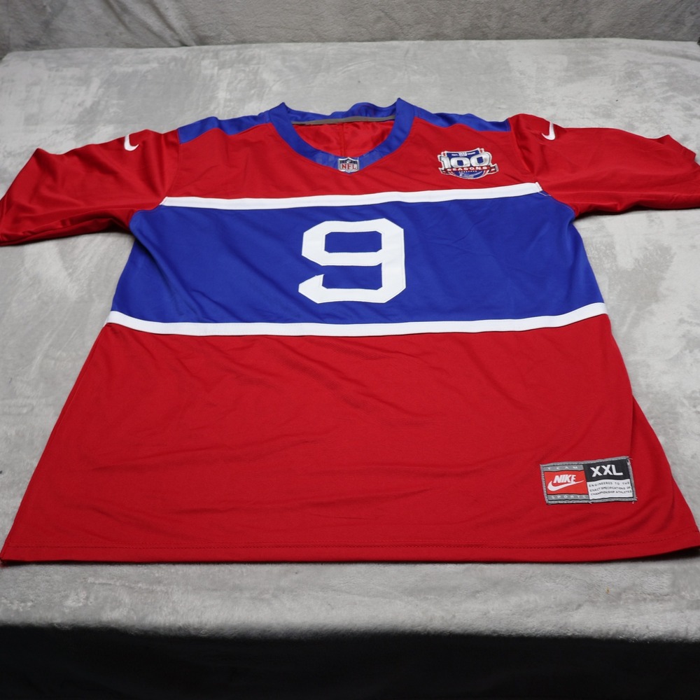 New York Giants Shirt Mens 2XL Nike Red Malik Nabers 9 Football Jersey READ